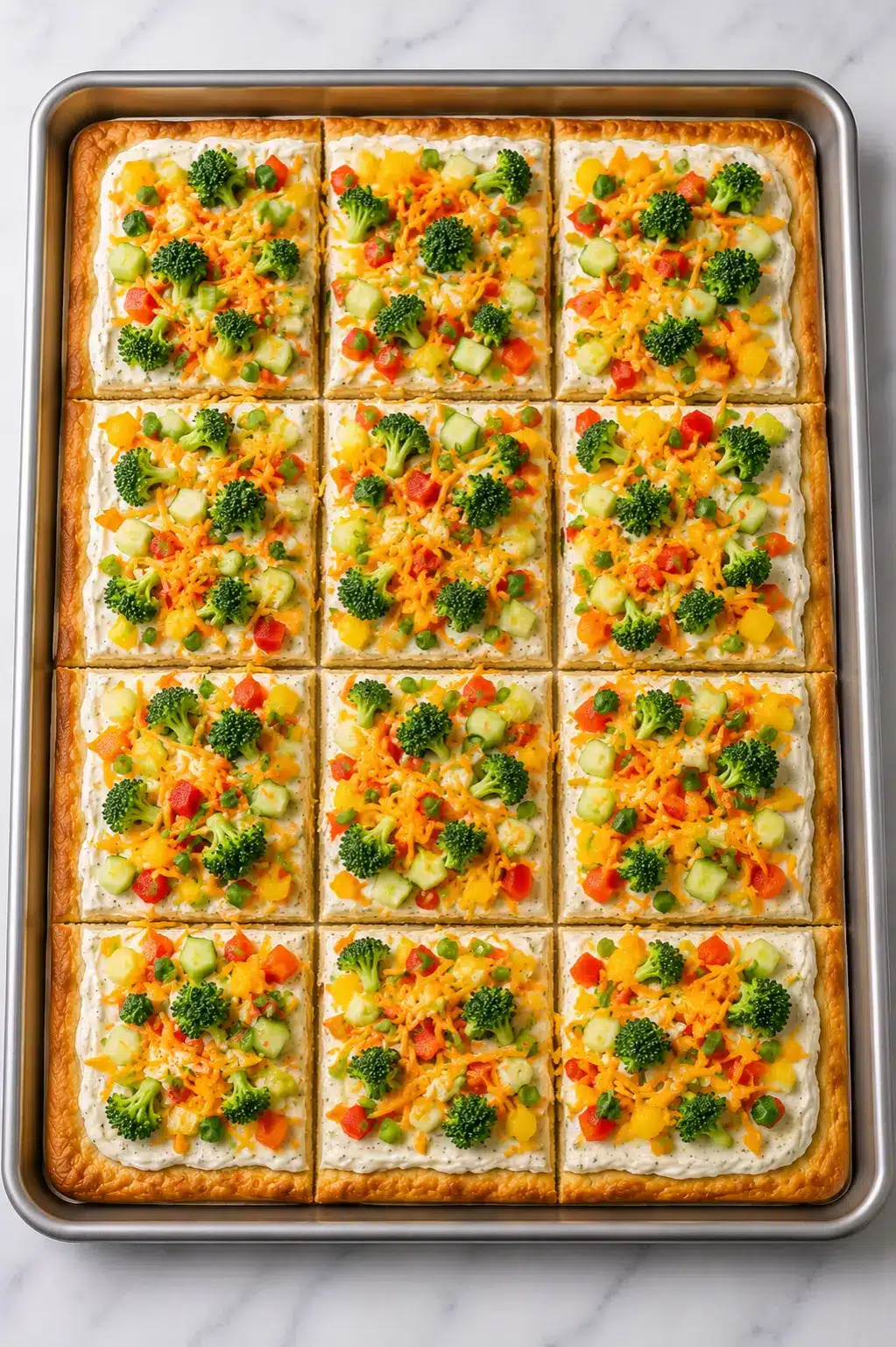 Crescent Roll Veggie Pizza Crescent Roll Veggie Pizza