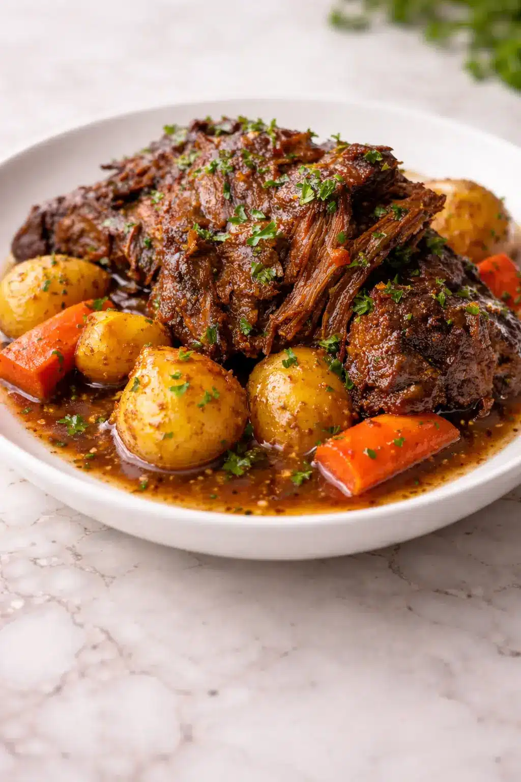 How To Make 5-Star Pot Roast in a Slow Cooker: Fast & Easy 1 Pot roast in a slow cooker cooked until tender with potatoes and carrots
