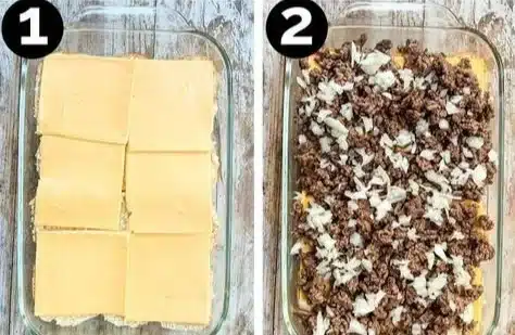 Big Mac sliders served on a platter, showcasing mini burgers and toppings.