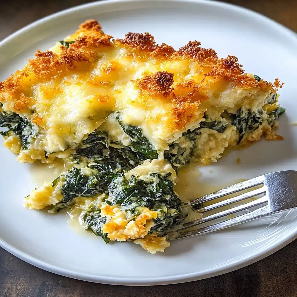 Italian Spinach Bake Delicious Italian Spinach Bake with cheese and fresh ingredients