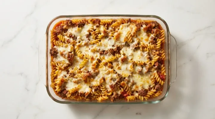 Photorealistic food photography of Johnny Marchetti, naturally plated and freshly cooked on white marble with natural daylight.