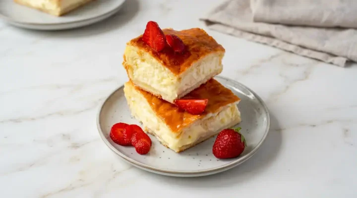 Easy Breakfast Cheese Danish Recipe Easy Breakfast Cheese Danish Recipe, photorealistic food photography, ready to serve on white marble