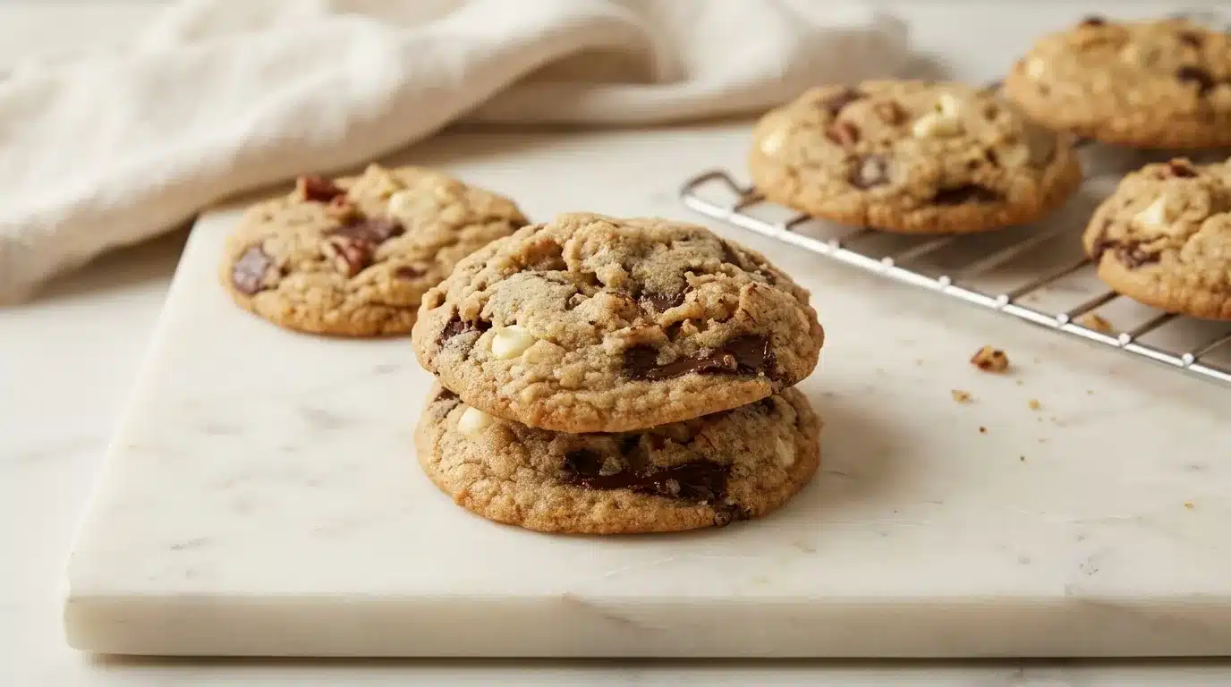 I Want to Marry You Cookie Photorealistic I Want to Marry You Cookie, freshly baked and ready to serve on a white marble surface with natural lighting.