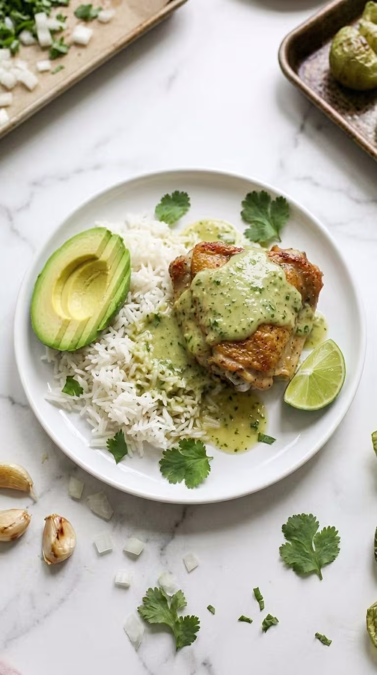 creamy-tomatillo-ranch-chicken-plated-avocado