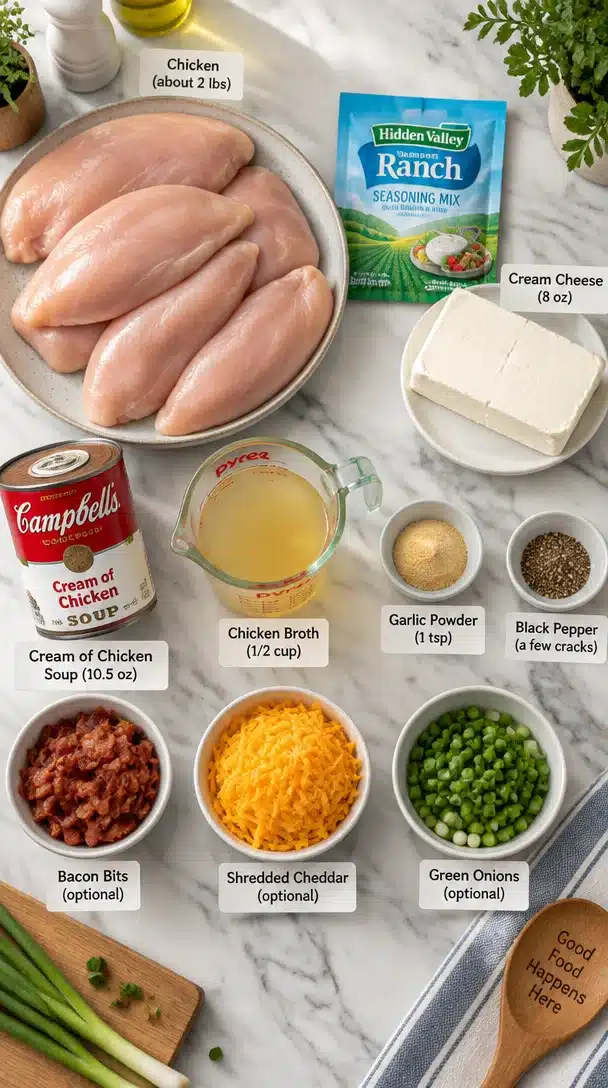 Creamy Ranch Chicken Crockpot Recipe Easy Dinner Delight