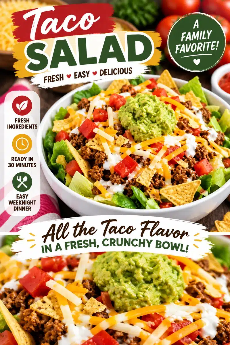 EASY HEALTHY TACO SALAD RECIPE WITH GROUND BEEF EASY HEALTHY TACO SALAD RECIPE WITH GROUND BEEF