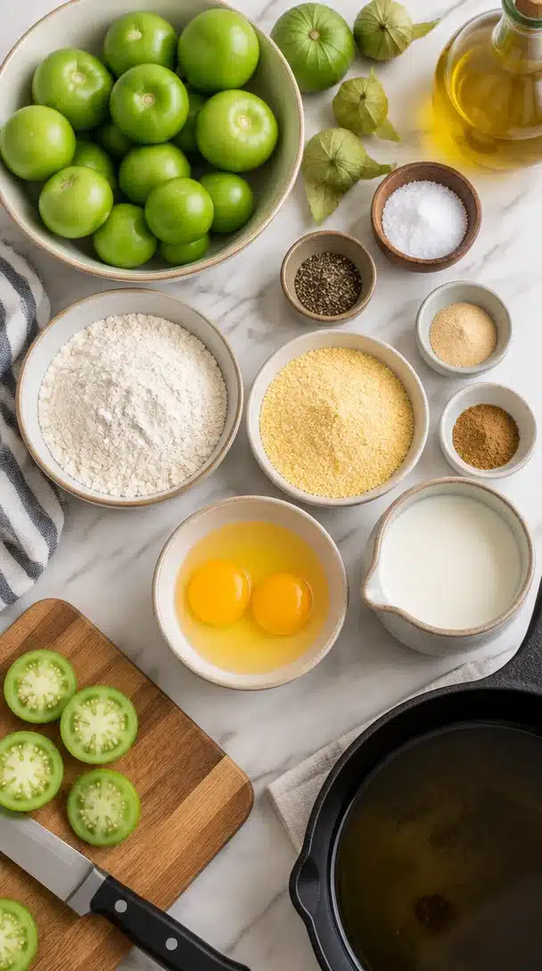 Fried Green Tomatillos
