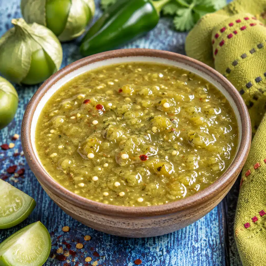 Green Enchilada Sauce Recipe Homemade green enchilada sauce made with tomatillos and fresh chilies.