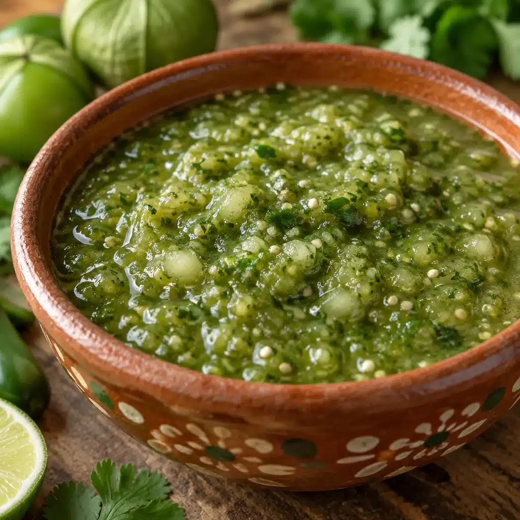 Green Tomato Salsa Verde Recipe for Canning Green Tomato Salsa Verde Recipe for Canning in Mason Jars