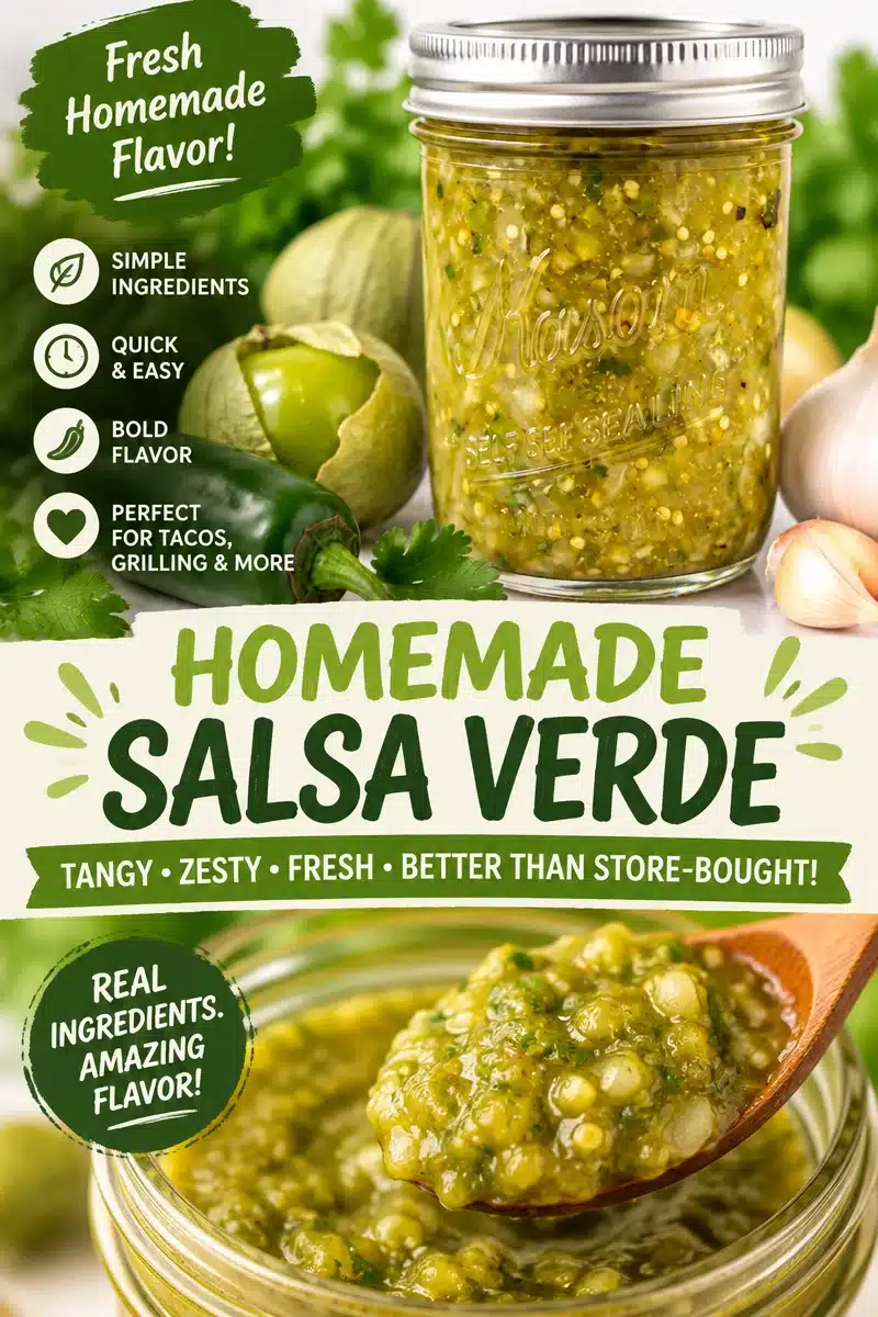 How to Can Tomatillo Salsa Verde