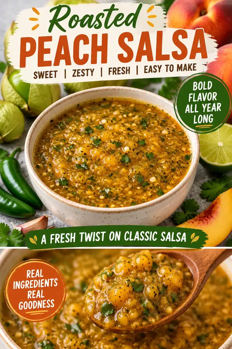 Peach Tomatillo Salsa Recipe Peach Tomatillo Salsa Recipe
