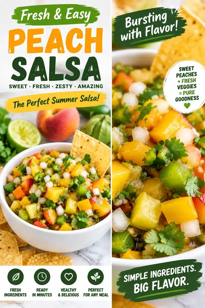 Roasted Peach & Tomatillo Salsa Roasted Peach & Tomatillo Salsa