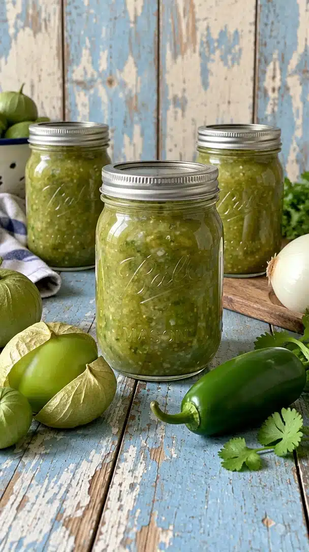 Roasted Tomatillo Salsa Verde Canning Recipe Roasted Tomatillo Salsa Verde Canning Recipe