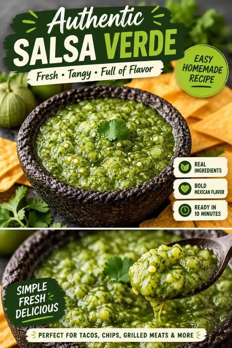 Smoked Tomatillo Salsa Verde Smoked Tomatillo Salsa Verde