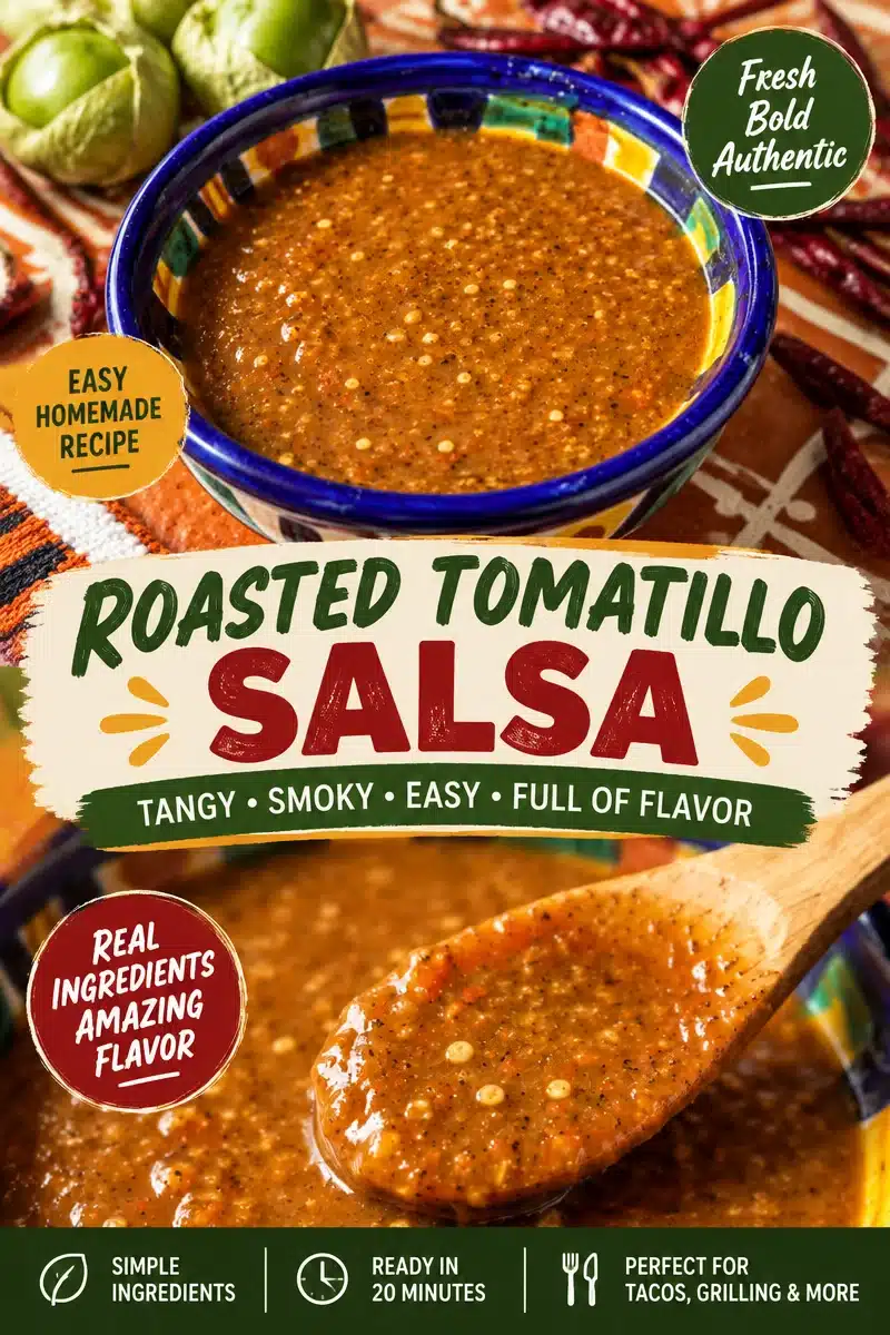 Spicy Tomatillo Chile de Arbol Salsa Spicy Tomatillo Chile de Arbol Salsa