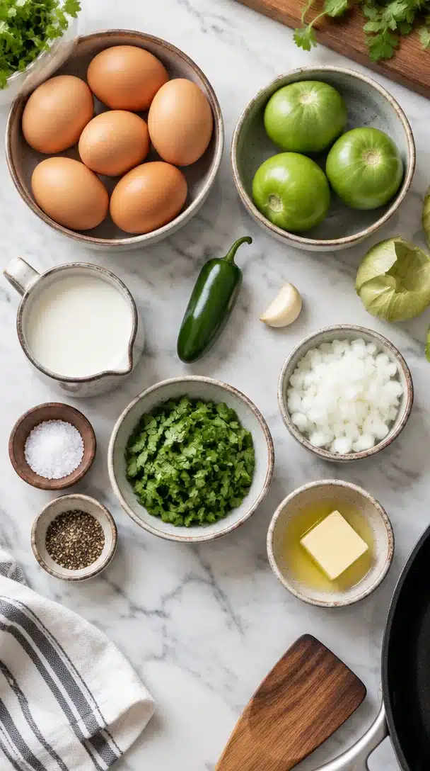 Tomatillo Scrambled Eggs Recipe
